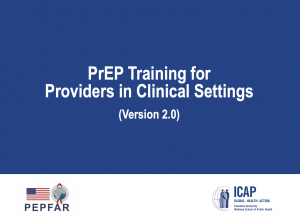 prep training providers clinical settings version